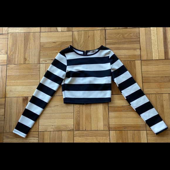 Y2k vintage Arden B striped crop top size small - Picture 1 of 4